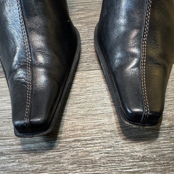 Nannini Black Italian leather Heeled Boots woman’s size 39 (j75) - Picture 6 of 14